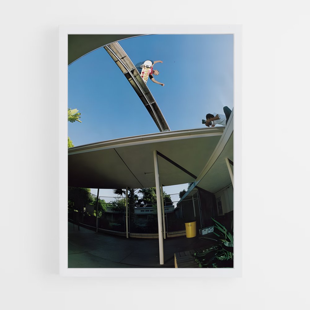 Poster Trickster sur Rampes – affiche Skateboard (vue 3)